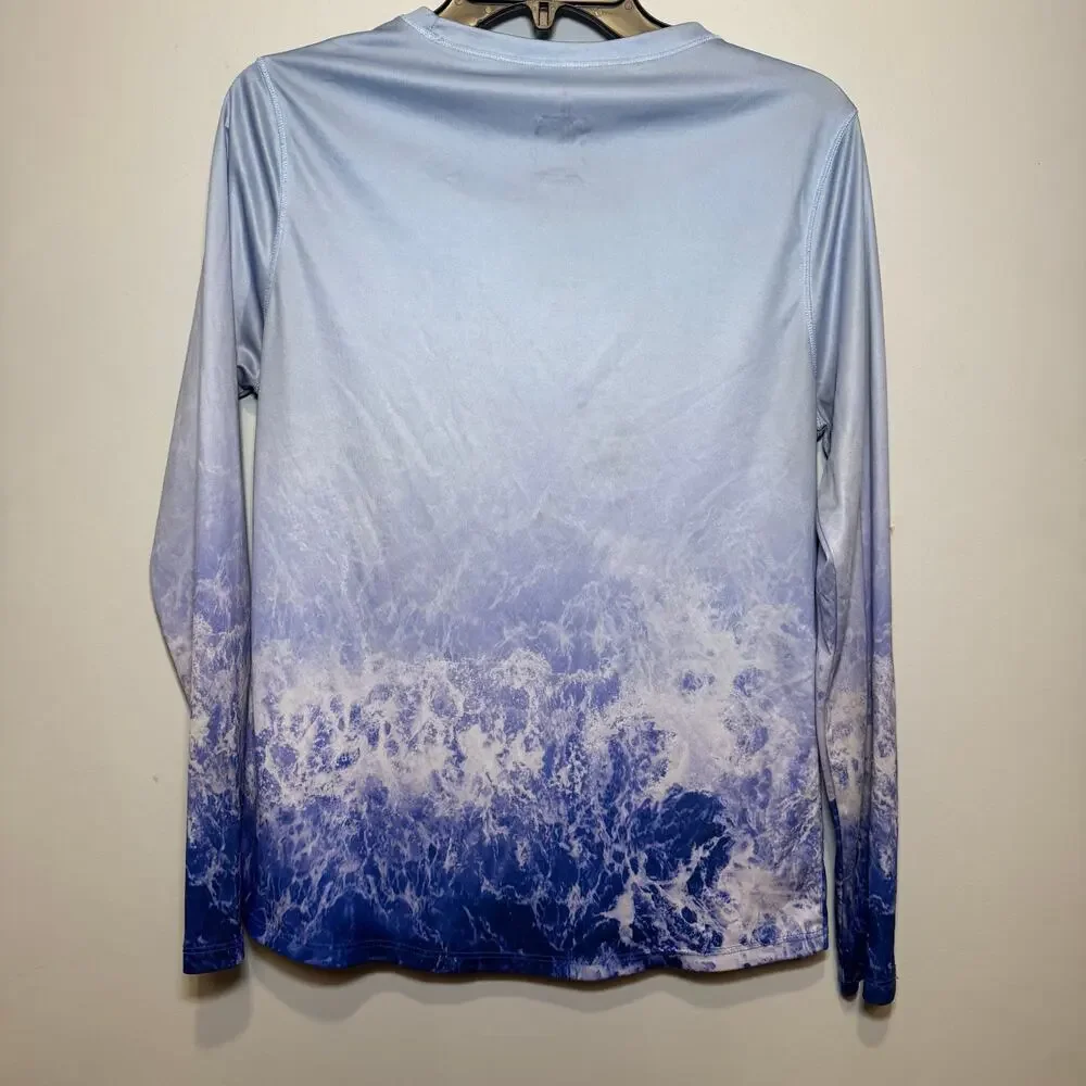 Guy Harvey women’s‎ long-sleeve performance sun protection shirt. Size M
